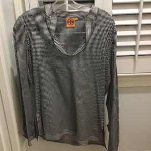 Tory Burch Navy and White Tunic Size 12